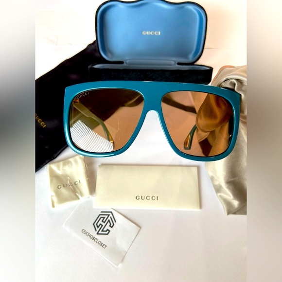 GUCCI OVERSIZED SUNGLASSES GG0467S GG0467 Women Unisex Female Men Gucci 0467s - Picture 8 of 13